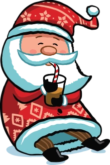 drinking santa